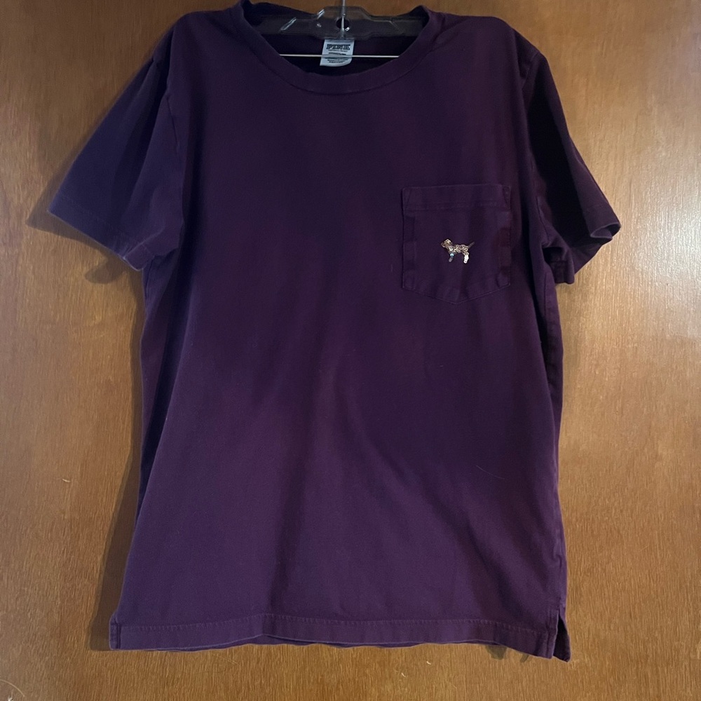 PINK Victoria's Secret Women’s Dark Purple Tee and Yoga Pants